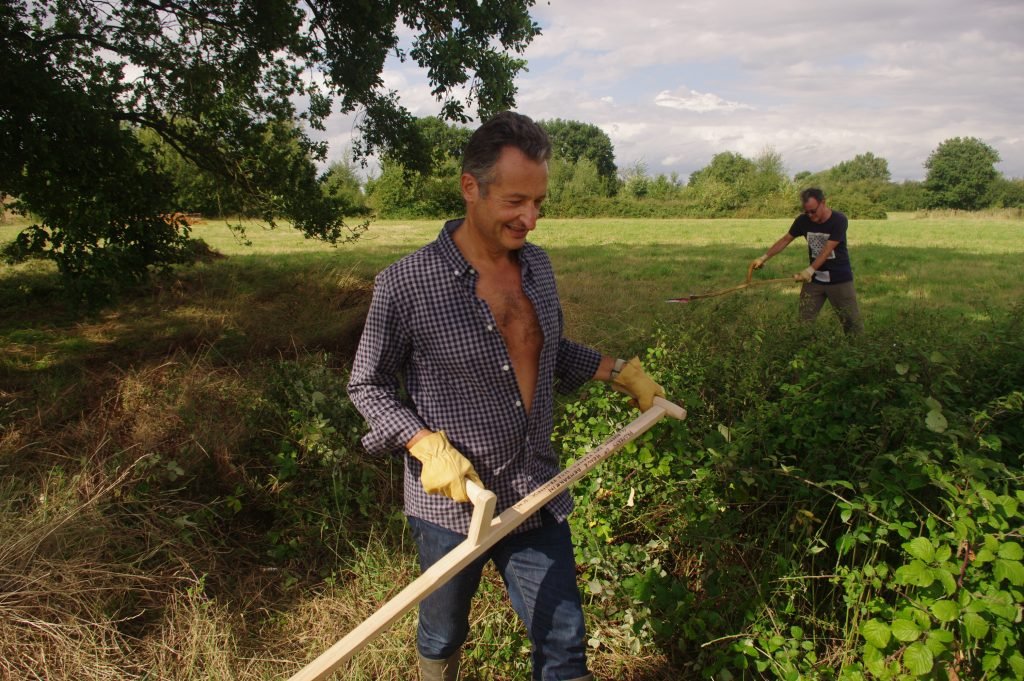 Herve & Alexis scything