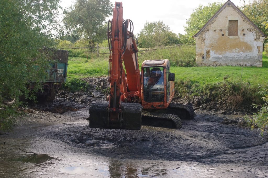 Dredging the pond